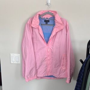 Lands' End Pink with Blue Mesh Jacket